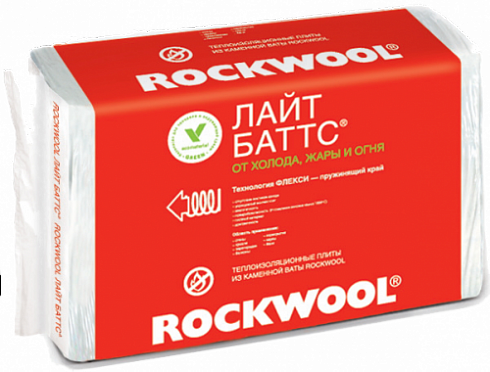 ROCKWOOL ЛАЙТ БАТТС 1000*600*50ММ*10ШТ